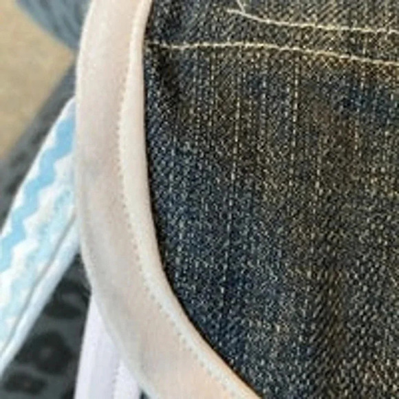 Hand Sewing Crossbody Denim Wallet - Picture 5 of 5